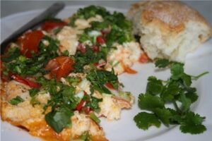 Вірменський омлет з помідором