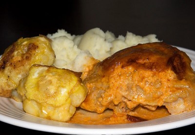 тарілка з куркою