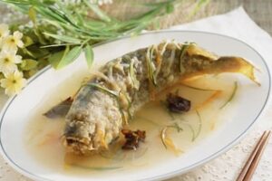 Минь, запечена з яйцем і молоком