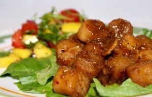 Морський гребінець теріякі