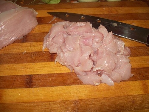 м'ясо ріжемо дрібно