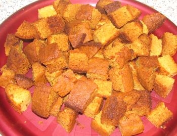 Режим корж на кубики