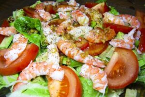 Королівський салат з креветками