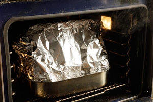 переставляємо жаровню у духовку