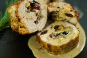 Курячі рулети з сухофруктами