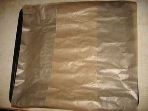 деко устеляємо пергаментом