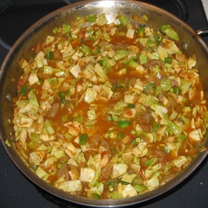 капуста з м'ясом