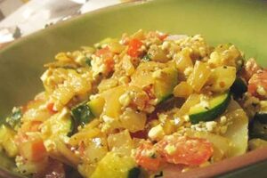 Палтус з овочами