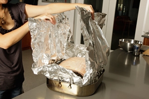 з'єднуємо протилежні краї фольги