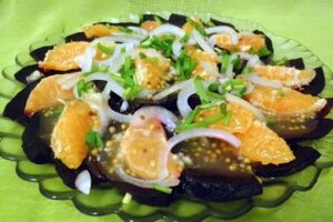 Буряково-мандариновий салат