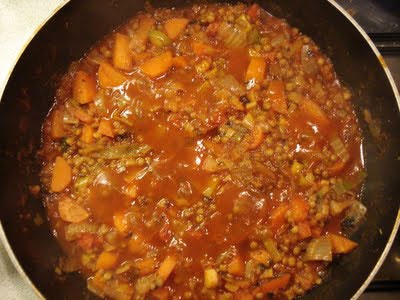 сочевиця з овочами