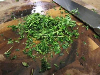 подрібнюємо чебрець