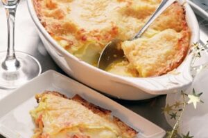 Лазанья з лососем