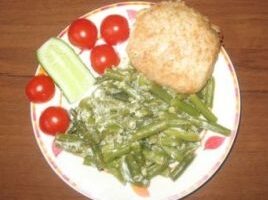 Гарнір із стручкової квасолі