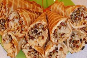 Вафельні трубочки з джемом