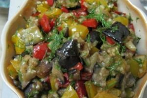 Баклажани з перцем