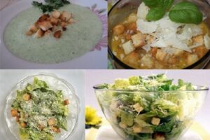 Хлібні грінки зі спеціями для супів і салатів