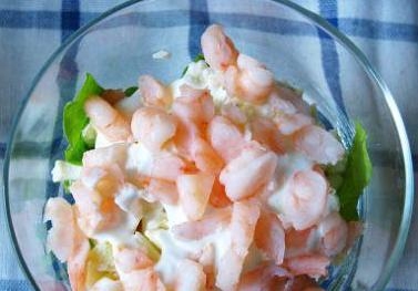 знову викладаємо креветки