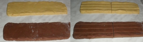 Ріжемо тісто брусочками