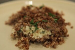 Гречана каша, запечена з сиром