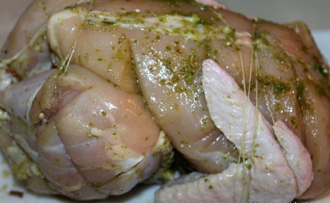 пов'язана курка