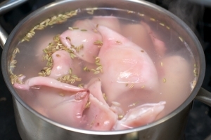 Третій етап підготовки кальмара до салату