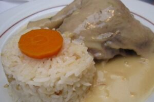 Курка з рисом по-паризьки