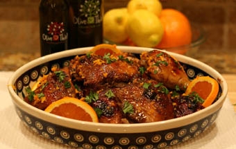 курка в апельсиново-гірчичному соусі