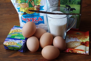 інгредієнти для тіста