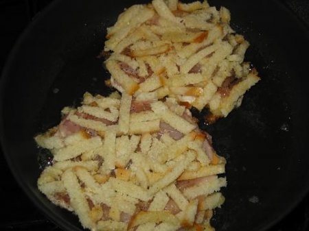 обсмажуємо м'ясо