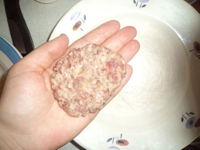 фарш в руці