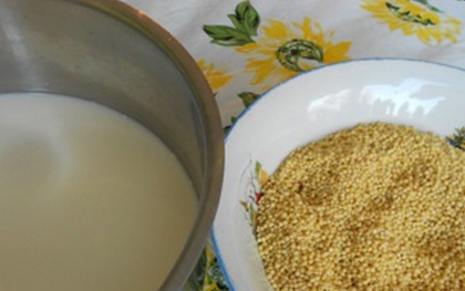 готуємо всі складові частини для приготування пшоняної каші