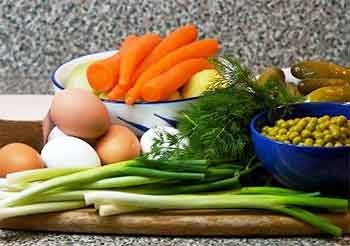 продукти для олів'є з куркою
