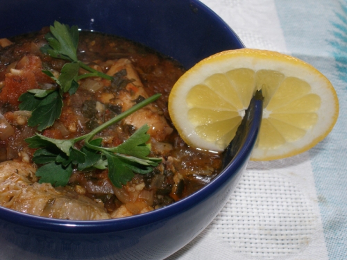 ароматний чахохбілі з курки