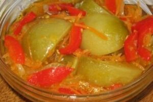 Лечо із зелених помідорів