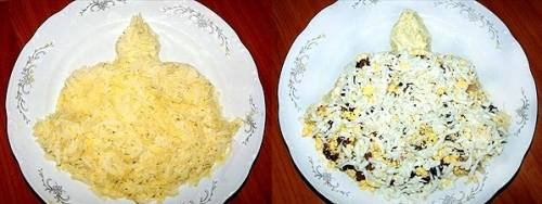 Форма і шари салату