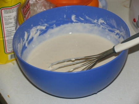 змішуємо сметану з содою