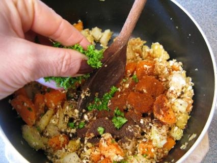 зелень з овочами