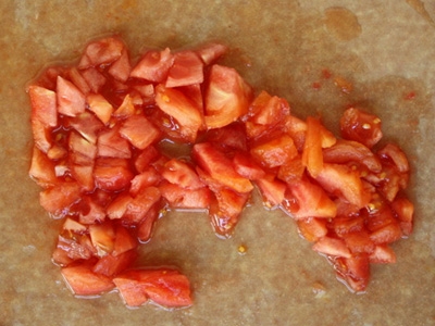 подрібнити помідори