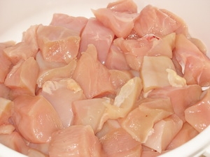 порізане куряче філе