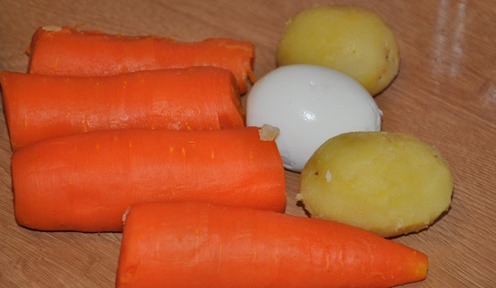 зварені овочі