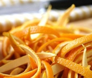 Нарізаємо шматочками цедру