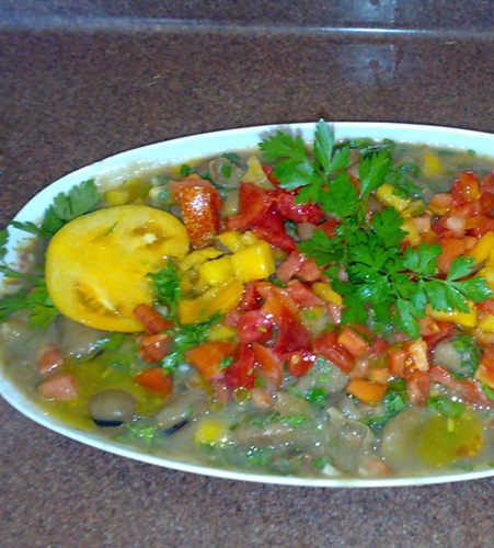 Гарячий салат готовий!