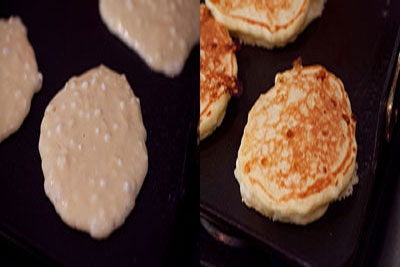 оладки на сковороді