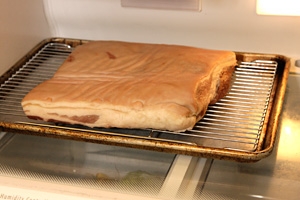 викладаємо сало на решітку з листом