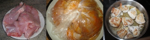 Миємо, ріжемо, паніруємо, обсмажуємо курку