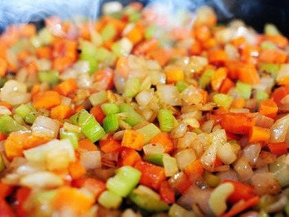 обсмажуємо овочі