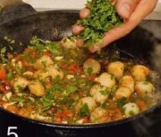 Смажені гребінці з рисом