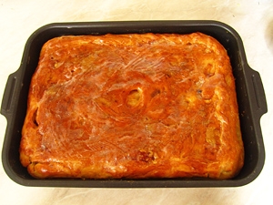 спекла пиріг з рибою