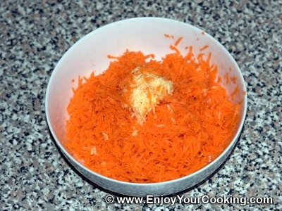 натерта морква з часником